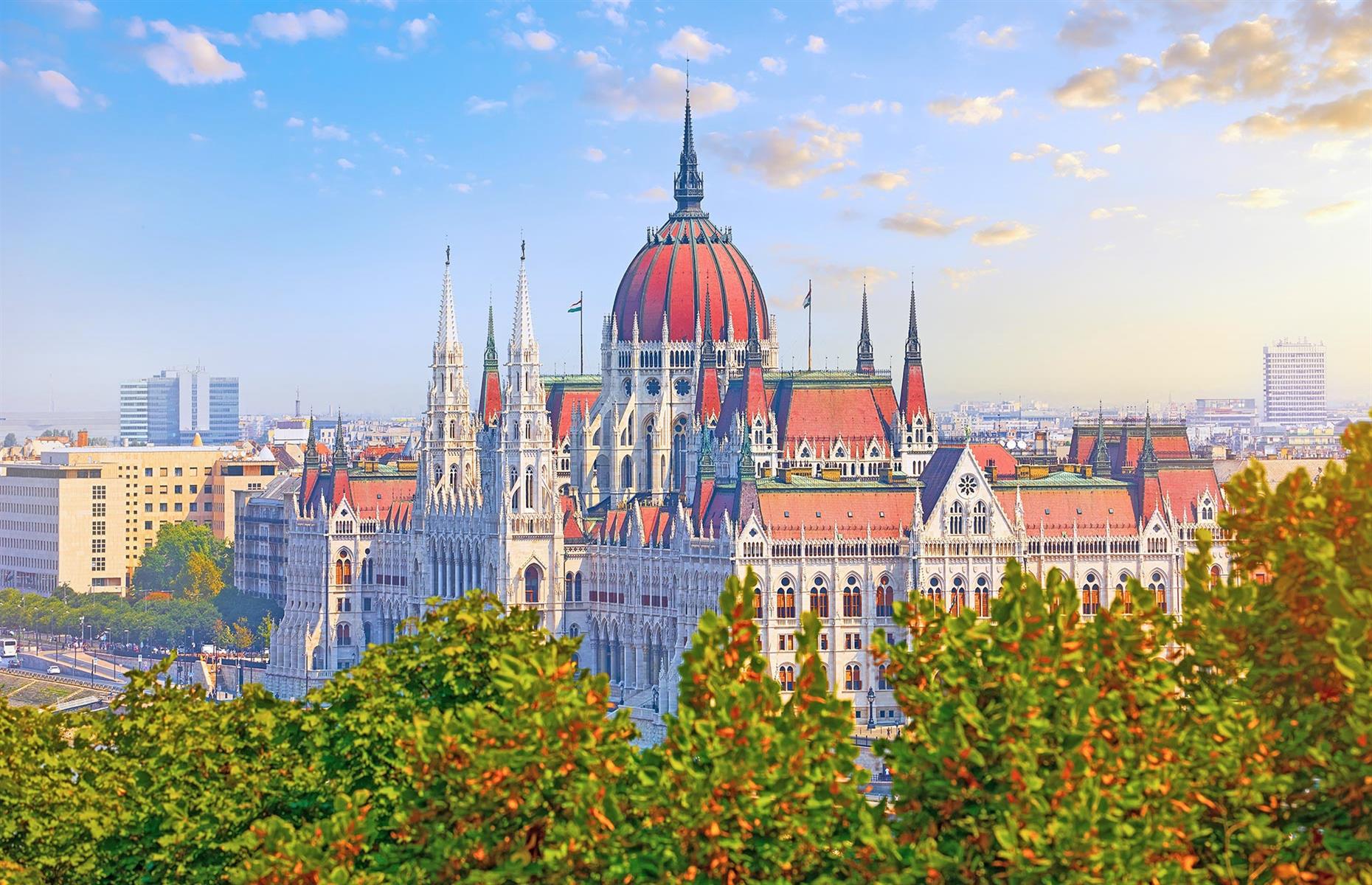 Swap Westminster Palace in London for Budapest’s Hungarian Parliament